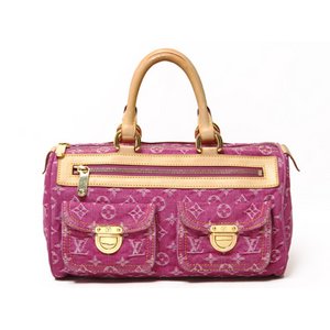 【美品 現品限り】 LOUIS VUITTON ［ルイヴィトン］ モノグラムデニム ネオスピーディ　フューシャピンク　M95214 【中古AB】