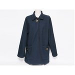 【美品 現品限り】 Ferragamo ［フェラガモ］ ハーフコート　ブルー 【中古B】