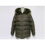 【美品 現品限り】 MONCLER ［モンクレール］ ダウンハーフコート　カーキ 【中古SA】