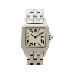 【美品 現品限り】 Cartier ［カルティエ］ サントスドゥモワゼルSM　SS　レディース　クォーツ　W25064Z5 【中古SA】