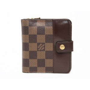 【美品 現品限り】 LOUIS VUITTON ［ルイヴィトン］ ダミエ コンパクトジップ　N61668 【中古B】