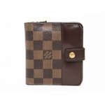 【美品 現品限り】 LOUIS VUITTON ［ルイヴィトン］ ダミエ コンパクトジップ　N61668 【中古B】