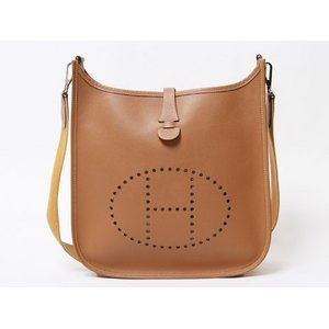 【美品 現品限り】 HERMES ［エルメス］ エブリンPM エプソン　ナチュラル　シルバー金具 【中古A】