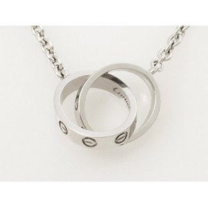 【美品 現品限り】 Cartier ［カルティエ］ ベビーラブネックレス　WG 【中古SA】