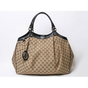 【現品限り 美品】 GUCCI ［グッチ］ GG柄　トートバッグ　ベージュ　211943 【中古SA】