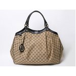 【現品限り 美品】 GUCCI ［グッチ］ GG柄　トートバッグ　ベージュ　211943 【中古SA】