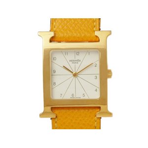 【美品 現品限り】 HERMES ［エルメス］ Hウォッチ　ラムサス　革ベルト　RS1.501　ボーイズ　クォーツ 【中古AB】