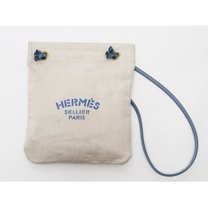 【美品 現品限り】 HERMES ［エルメス］ アリーヌPM　ナチュラル/ブルー 【中古B】