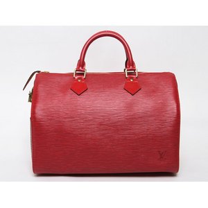 【美品 現品限り】Louis Vuitton ［ルイヴィトン］ エピ スピーディ30　赤　M43007 【中古SA】