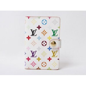 【美品 現品限り】 LOUIS VUITTON ［ルイヴィトン］ マルチカラー アドレス帳　白　ブロン　M92653 【中古SA】