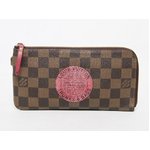 【美品 現品限り】 LOUIS VUITTON ［ルイヴィトン］ ダミエ T&B　L字ファスナー長財布　コンプリス　N61740　チェーンなし 【中古B】