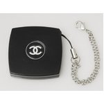 【美品 現品限り】 CHANEL ［シャネル］ ノベルティ　コンパクトミラー付きストラップ 【中古AB】