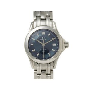 【美品 現品限り】 OMEGA ［オメガ］ シーマスター120　ブルー　クオーツ　レディース 【中古SA】