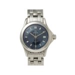 【美品 現品限り】 OMEGA ［オメガ］ シーマスター120　ブルー　クオーツ　レディース 【中古SA】