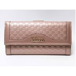 【美品 現品限り】 GUCCI ［グッチ］ グッチスクリプトロゴ　Wホック長財布　ピンク　282411　【未使用】