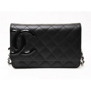 【美品 現品限り】 CHANEL ［シャネル］ カンボンライン　チェーンウォレット　黒　黒　A46646 【新品】