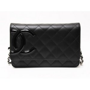 【美品 現品限り】 CHANEL ［シャネル］ カンボンライン　チェーンウォレット　黒/黒　A46646 【未使用】