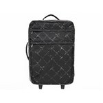 【美品 現品限り】 CHANEL ［シャネル］ トラベルライン　キャリーバッグ　黒　ブラック 【中古B】