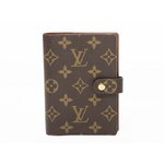 【美品 現品限り】 LOUIS VUITTON ［ルイヴィトン］ モノグラム アジェンダPM 手帳カバー　R20005　イニシャル入り　 【新品同様】