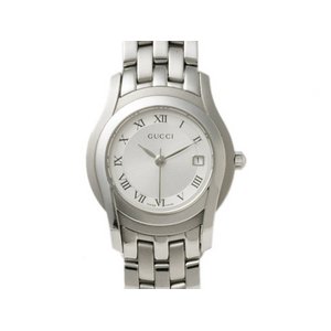 【現品限り 美品】 GUCCI ［グッチ］  5500L　レディースウォッチ　白文字盤　SS　クオーツ 【中古AB】