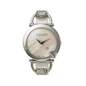 【現品限り 美品】 GUCCI ［グッチ］  キオド　122.5　ダイヤ　シェル　クオーツ　レディース/ボーイズ 【中古SA】