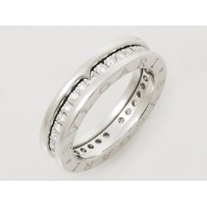 【美品 現品限り】 BVLGARI ［ブルガリ］ Bzero1リング　XS ダイヤ　WG　#50 【中古SA】