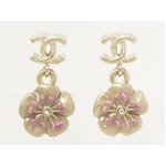 【美品 現品限り】 CHANEL ［シャネル］ ピアス　カメリア　ピンク/ゴールド　A61498　B13C　 【新品】