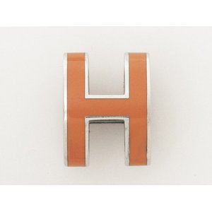 【美品 現品限り】 HERMES ［エルメス］ ポップアッシュ　ペンダントトップ　シルバー/オレンジ 【中古A】