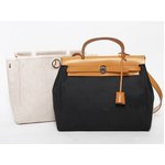 【美品 現品限り】 HERMES ［エルメス］ エールバッグPM　ナチュラル/ブラック 【中古A】