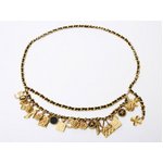 【美品 現品限り】 CHANEL ［シャネル］ チェーンベルト　ゴールド　チャーム付き 【中古AB】