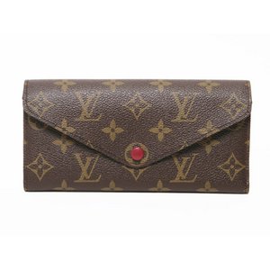 【美品 現品限り】 LOUIS VUITTON ［ルイヴィトン］ モノグラム 2つ折長財布　ポルトフォイユ　エミリー　ルージュ　M60136 【中古SA】