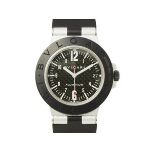 【現品限り 美品】 BVLGARI ［ブルガリ］ アルミニウム　AL38TA　カーボン　自動巻き 【中古AB】