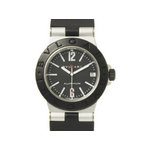 【現品限り 美品】 BVLGARI ［ブルガリ］ アルミニウム　カーボン　ラバー　AL32TA　クオーツ　ボーイズ 【中古A】