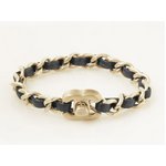 【美品 現品限り】 CHANEL ［シャネル］ ブレスレット　ゴールド/黒　B12P 【中古A】