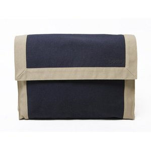 【美品 現品限り】 HERMES ［エルメス］ タピドセル　セカンドバッグ　キャンバス　ネイビー 【中古AB】
