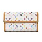 【美品 現品限り】 LOUIS VUITTON ［ルイヴィトン］ マルチカラー 3つ折長財布　白　ホワイト　M92659 【中古A】