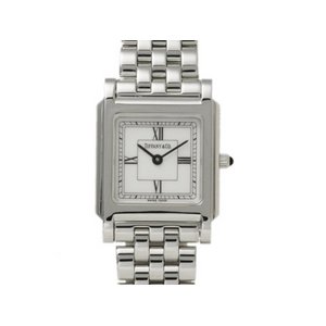 【美品 現品限り】 TIFFANY ［ティファニー］ クラシック　スクエア　レディース　クオーツ 【中古SA】