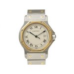 【美品 現品限り】 Cartier ［カルティエ］ サントスオクタゴンMM　コンビ　SS/YG　レディース　クオーツ 【中古A】