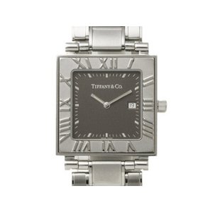【美品 現品限り】 TIFFANY ［ティファニー］ アトラスウォッチ　スクエア　LM　SS　クオーツ　メンズ 【中古SA】
