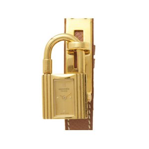【美品 現品限り】 HERMES ［エルメス］ ケリーウォッチ　GP　レディース　クオーツ 【中古AB】
