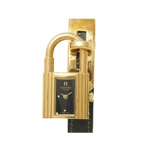 【美品 現品限り】 HERMES ［エルメス］ ケリーウォッチ　GP　レディース　クオーツ　クロコベルト 【中古C】