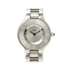 【美品 現品限り】 Cartier ［カルティエ］ マスト21　SS　レディース　クオーツ 【中古SA】