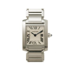 【美品 現品限り】 Cartier ［カルティエ］ タンクフランセーズSM　SS　レディースクォーツ　時計 【中古A】