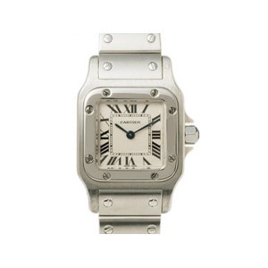 【美品 現品限り】 Cartier ［カルティエ］ サントスガルベSM　SS　観音開き　クオーツ　レディース 【中古SA】