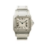 【美品 現品限り】 Cartier ［カルティエ］ サントスガルベSM　SS　観音開き　クオーツ　レディース 【中古SA】