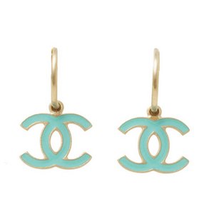 【美品 現品限り】 CHANEL ［シャネル］ ピアス　ココ　ブルー　A37112 【未使用】