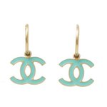 【美品 現品限り】 CHANEL ［シャネル］ ピアス　ココ　ブルー　A37112 【未使用】
