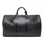 【美品 現品限り】Louis Vuitton ［ルイヴィトン］ エピ キーポル50　黒　ブラック　M42962 【中古AB】
