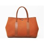 【美品 現品限り】HERMES（エルメス） ガーデンパーティPM　キャンバス/レザー　ポティロン 【中古AB】