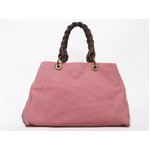 【美品 現品限り】 BOTTEGA VENETA ［ボッテガヴェネタ］ トートバッグ　キャンバス　ピンク/ブラウン　171267 【中古B】